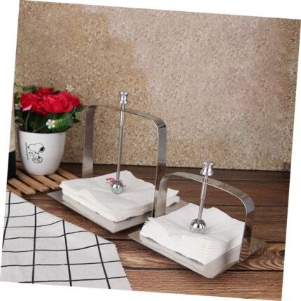 Napkin Holder Cocktail Napkin Holder Tissue Holder Stand Paper Towel Holder Wedding Napkin Holder Napkin Stand Rack Napkin Holder Stand Crystal Holder Dining Table Metal Set of 2