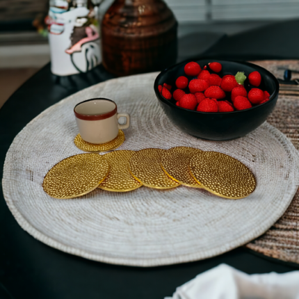 Circle Shape Coaster Set - 6