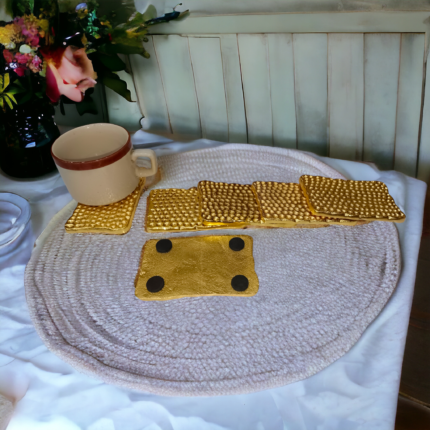 Rectangle Shape Coaster Set - 6